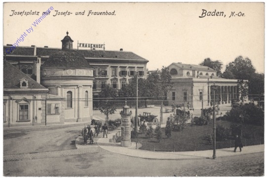 Baden, Josefsplatz mit Josefs- und Frauenbad