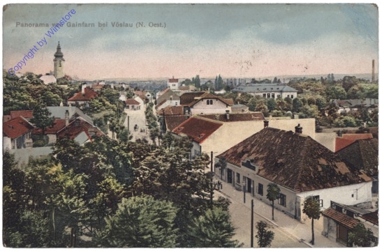 Bad Vöslau, Panorama von Gainfarn