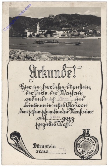 Dürnstein, Urkunde