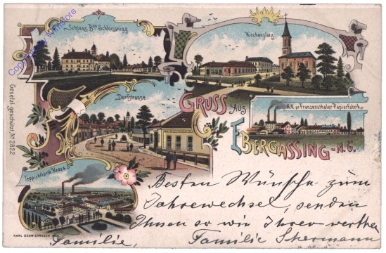 Ebergassing, Gruss aus