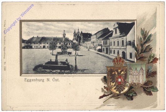 Eggenburg, Ortsansicht, Wappen