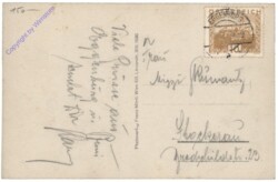 Eggenburg, Kremserstrasse mit bemaltem Haus