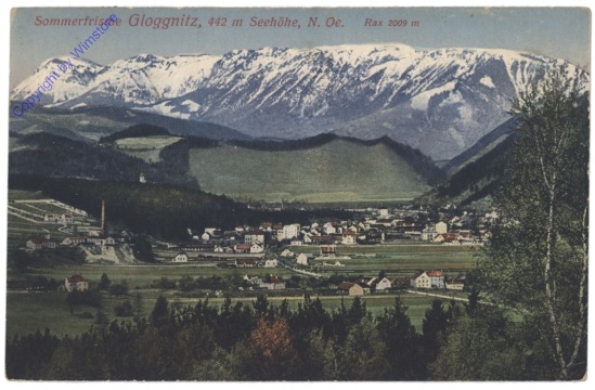 ak130778 Gloggnitz, Ortsansicht