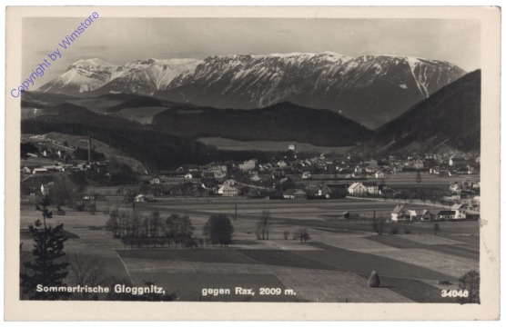 ak130808 Gloggnitz, gegen Rax