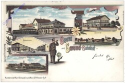 Gmünd, Gruss aus, Bahnhof