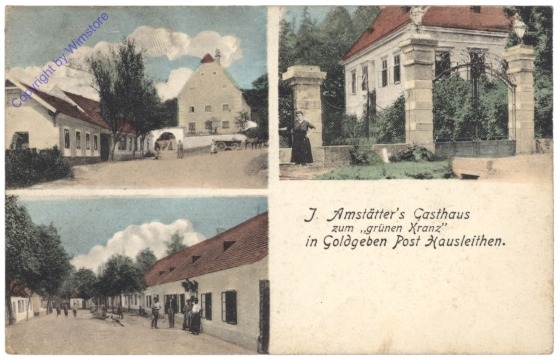 Goldgeben, J. Amstätter's Gasthaus zum "grünen Kranz"