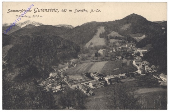 ak130945 Gutenstein, Ortsansicht