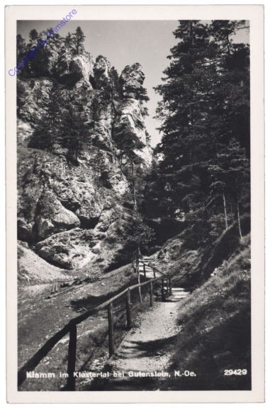 ak130971 Gutenstein, Klamm im Klostertal