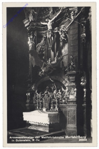 ak130973 Gutenstein, Armenseelenaltar der Wallfahrtskirche Mariahilferberg