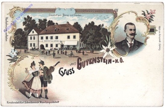 ak130974 Gutenstein, Gruss aus