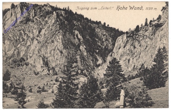 Hohe Wand, Zugang zum Leiterl