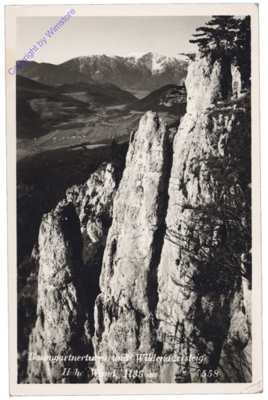 Hohe Wand, Baumgartnerturm und Wildenauersteig