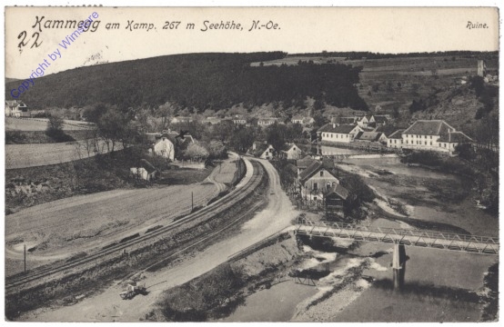 Kamegg, Ortsansicht, Ruine