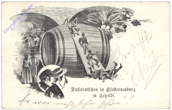 Klosterneuburg, Fasselrutschen zu Leopoldi