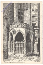 Krems, Grufteingang in der Piaristenkirche