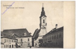 Langenlois, Pfarrkirche und Rathaus