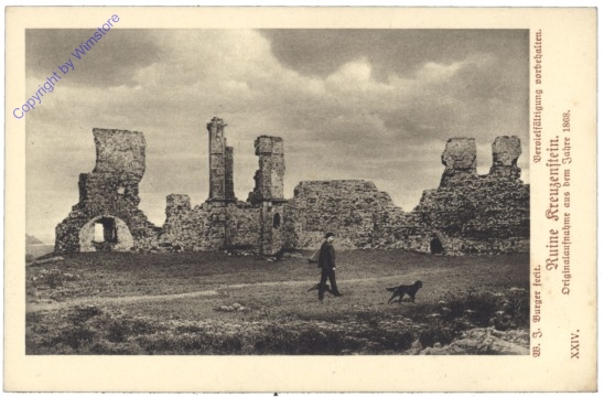 Leobendorf, Burg Kreuzenstein, Originalaufnahme aus dem Jahre 1868