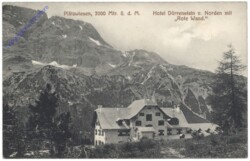 Lunz am See, Plätzwiesen, Hotel Dürrenstein v. Norden mit "Rote Wand"