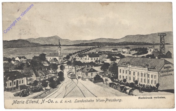Maria Ellend, Landesbahn Wien-Pressburg