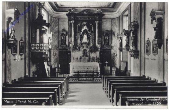 Maria Ellend, Inneres der Gnadenkirche