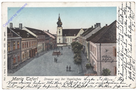 Maria Taferl, Strasse aus der Vogelschau