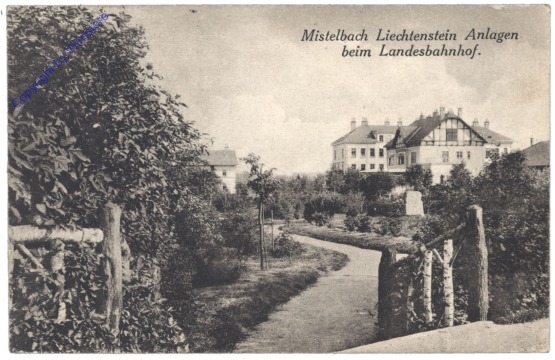 Mistelbach, Liechtenstein Anlagen beim Landesbahnhof
