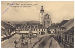 Neunkirchen, Hauptplatz und Pfarrkirche