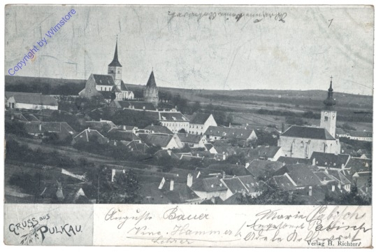 ak132344 Pulkau, Gruss aus