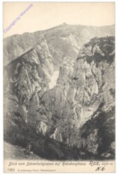 Rax, Blick vom Bärenlochgraben auf Habsburghaus