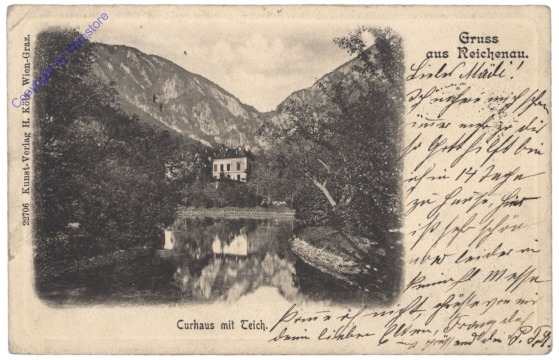 Reichenau, Curhaus mit Teich