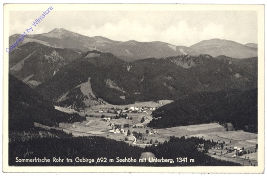 ak132534 Rohr im Gebirge, mit Unterberg