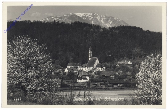 Seebenstein, mit Schneeberg