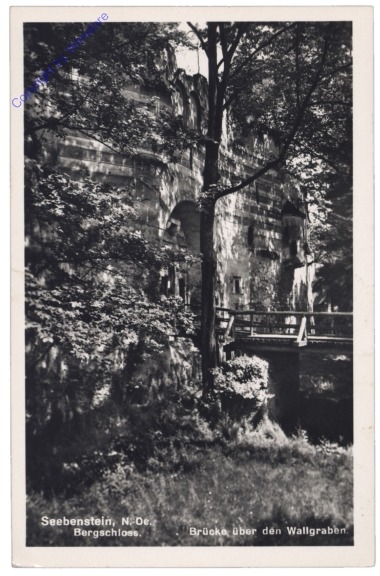 Seebenstein, Bergschloss, Brücke über den Wallgraben
