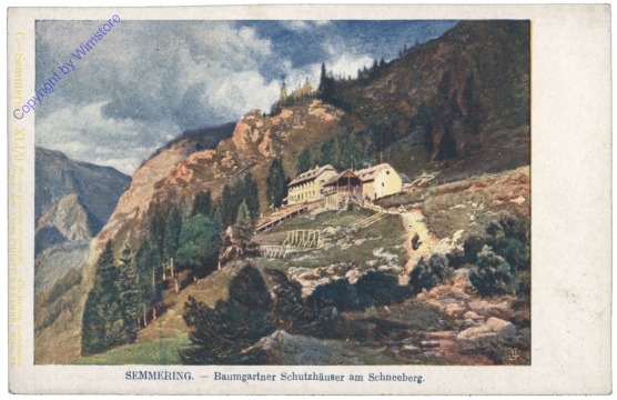 Semmering, Baumgartner Schutzhäuser am Schneeberg