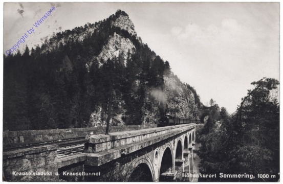 Semmering, Krauselviadukt u. Krauseltunnel
