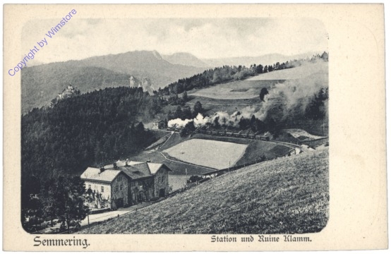 Semmering, Station und Ruine Klamm