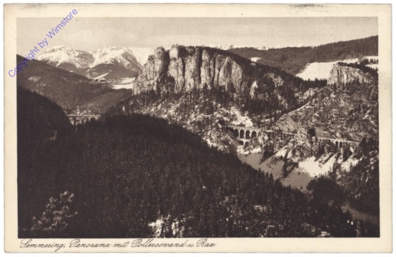 Semmering, Panorama mit Polleroswand