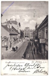 St. Pölten, Kremserstrasse mit Bahnhof