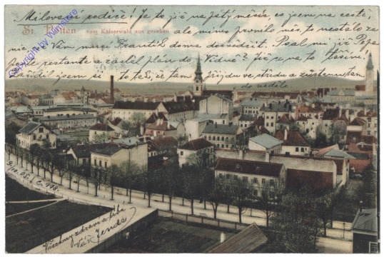 St. Pölten, vom Kaiserwald aus gesehen