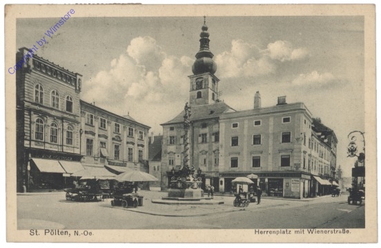 St. Pölten, Herrenplatz mit Wiener Strasse