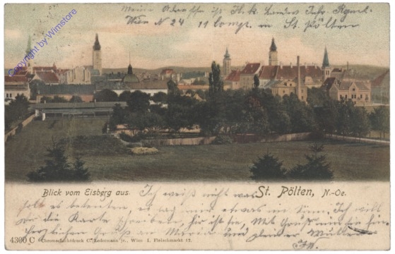 St. Pölten, Blick vom Eisberg aus