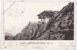 Schneeberg, Bahnhotel Hochschneeberg