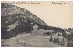 Schneeberg, Sparbacher Hütte mit Fadenwände