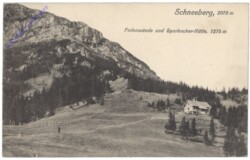 Schneeberg, Fadenwände und Sparbacher-Hütte
