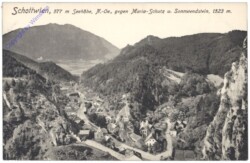 Schottwien, gegen Maria Schutz und Sonnwendstein