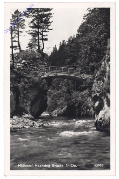 Schwarzau am Steinfeld, Höllental, Hochsteg-Brücke
