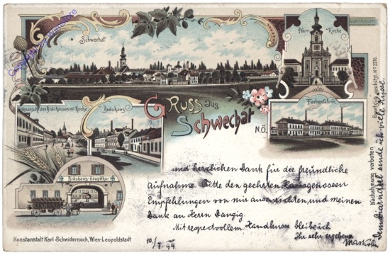 Schwechat, Gruss aus