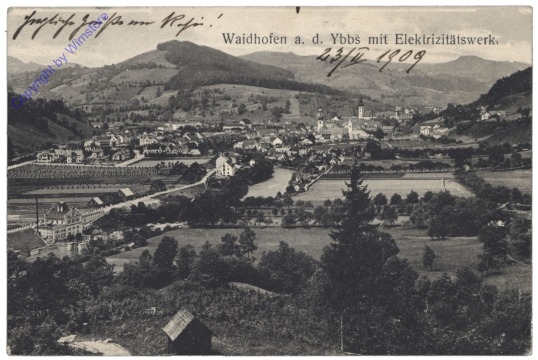 ak133397 Waidhofen an der Ybbs, mit Elektrizitätswerk