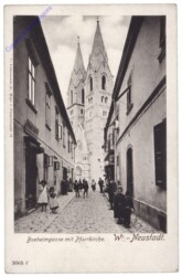 Wiener Neustadt, Boeheimgasse mit Pfarrgasse