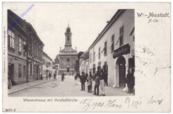 Wiener Neustadt, Wienerstrasse mit Vorstadtkirche